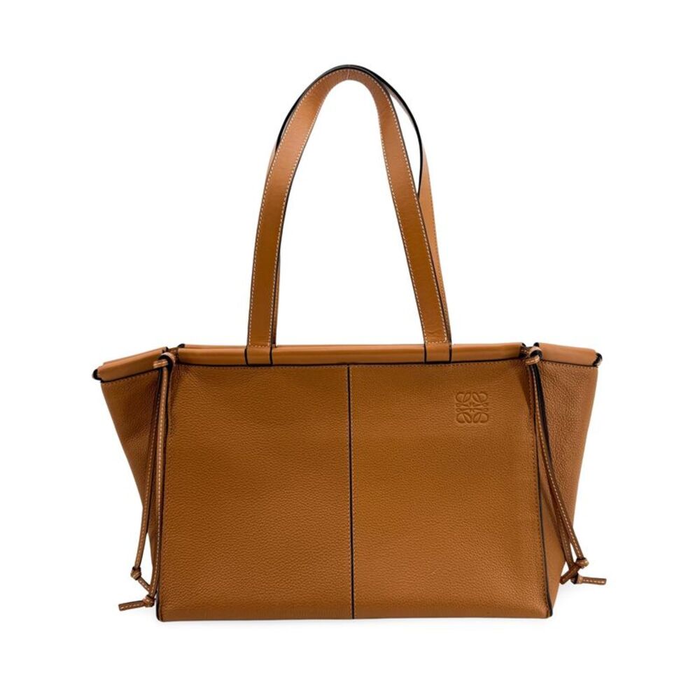 Loewe Cushion Leather Brown Leather Tote Bag Bag